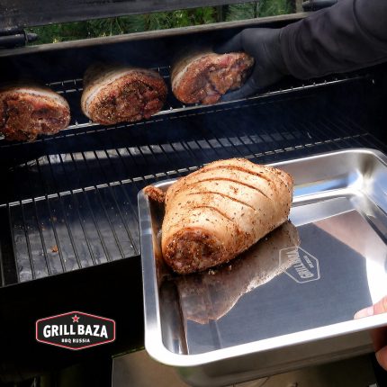 Поддон для гриля Grillbaza, 40 x 30 x 4,8 см, большой, нерж. - Image 4